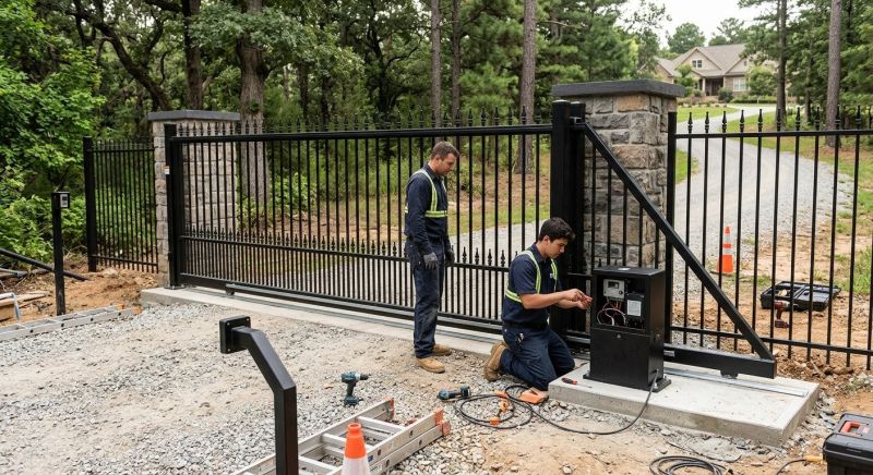 Motorized Gate Installation in Boca Raton, FL
